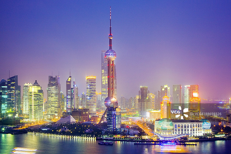 上海的天际线图片素材
