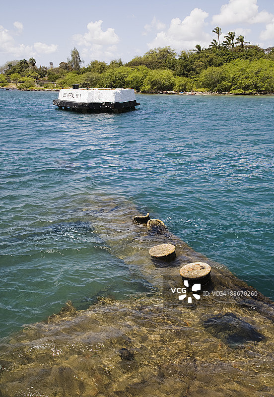 亚利桑那号战列舰，亚利桑那纪念馆，国家纪念碑图片素材