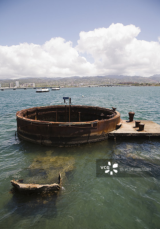亚利桑那号战列舰，亚利桑那纪念馆，国家纪念碑图片素材