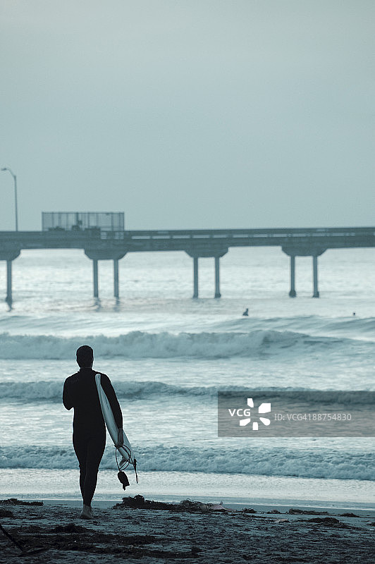 圣迭戈海洋海滩冲浪者图片素材