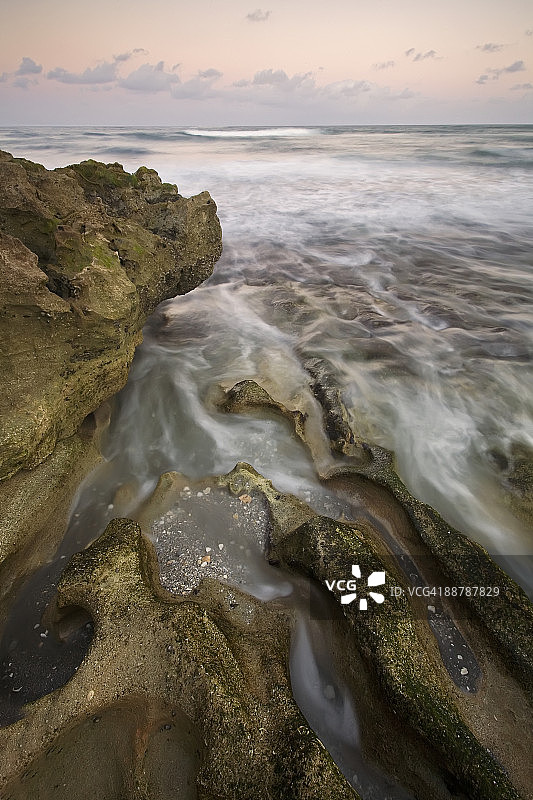 朱庇特市吹石海滩，佛罗里达州图片素材