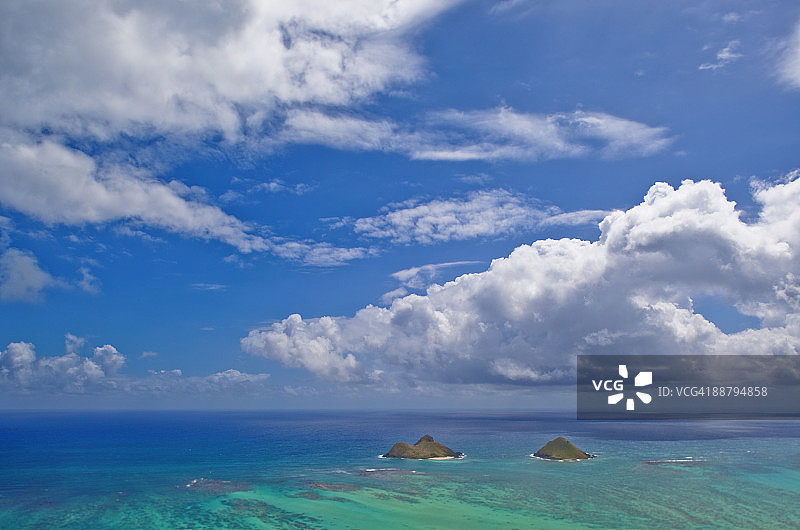 美国夏威夷瓦胡岛莫库鲁亚群岛美景图片素材