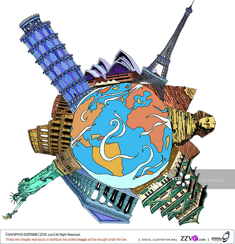 世界各地著名景点图片素材