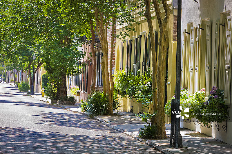 南卡罗来纳州查尔斯顿古镇图片素材