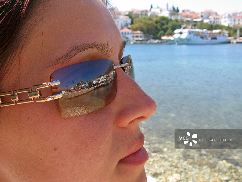 眺望港口图片素材