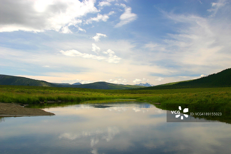 夏季山景风光图片素材