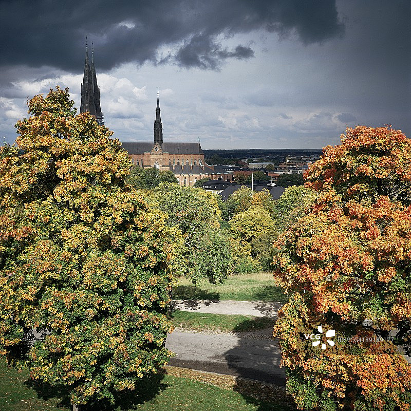 瑞典乌普萨拉大教堂图片素材