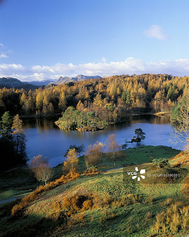 英国坎布里亚湖区国家公园塔恩豪斯图片素材