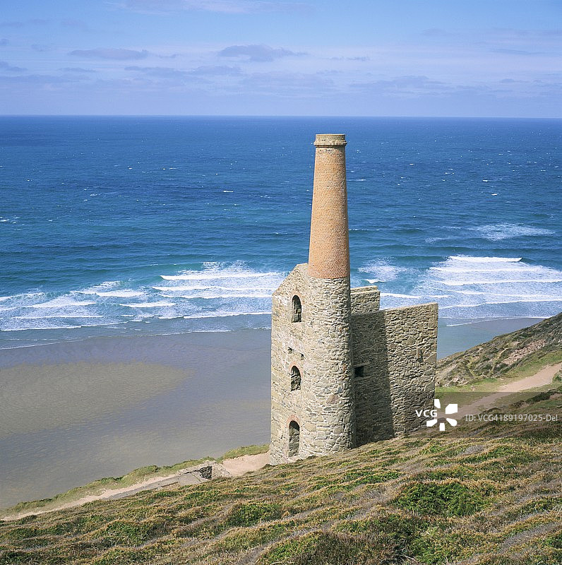 惠尔科茨矿，圣艾格尼丝，康沃尔，英格兰，英国，欧洲图片素材
