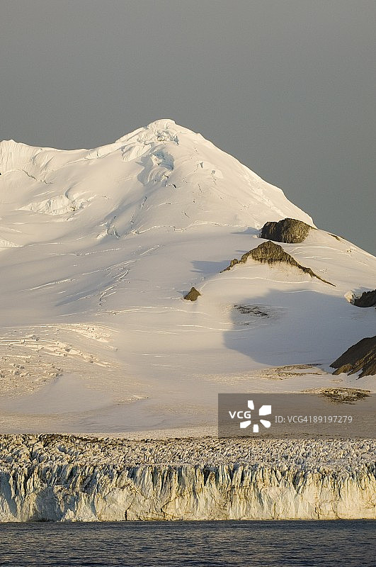 南设得兰群岛利文斯顿岛慈善冰川图片素材