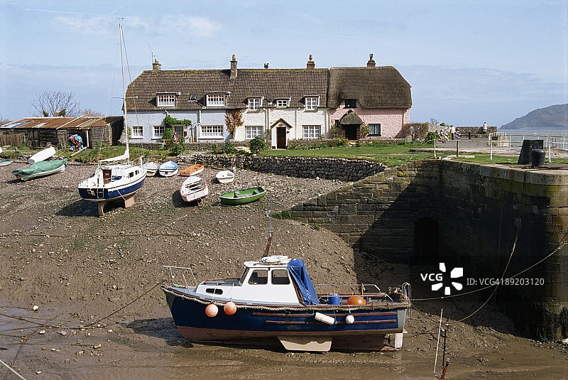 英国萨默塞特郡波洛克堰图片素材