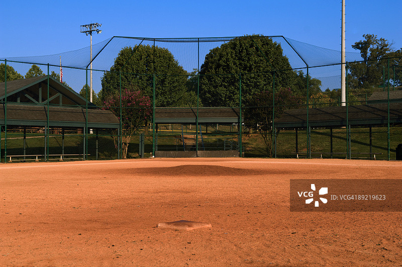 棒球比赛中的棒球场图片素材