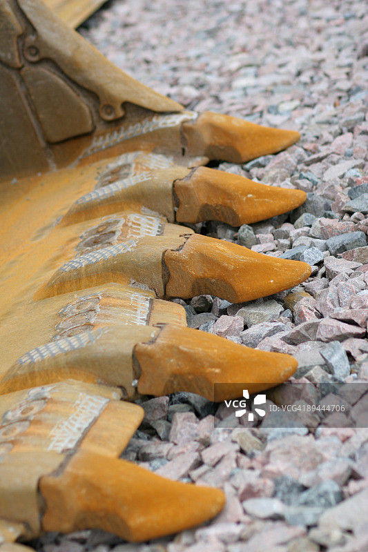 道路施工设备上的锈迹图片素材