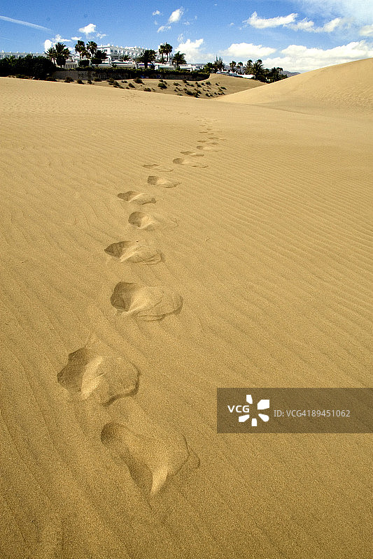 加那利群岛大加那利岛马斯帕洛马斯沙丘风光图片素材