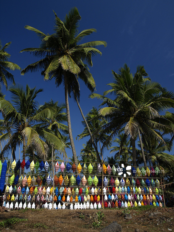 印度果阿邦安朱纳市场图片素材