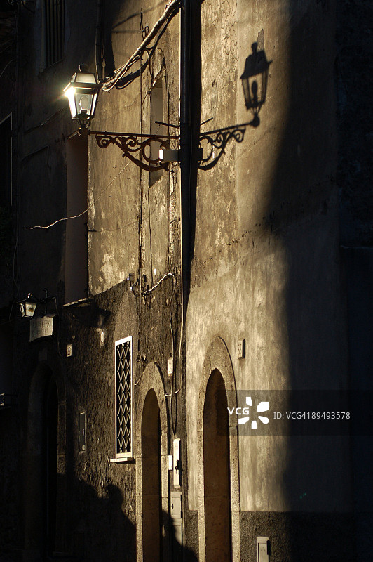 老城灯笼图片素材