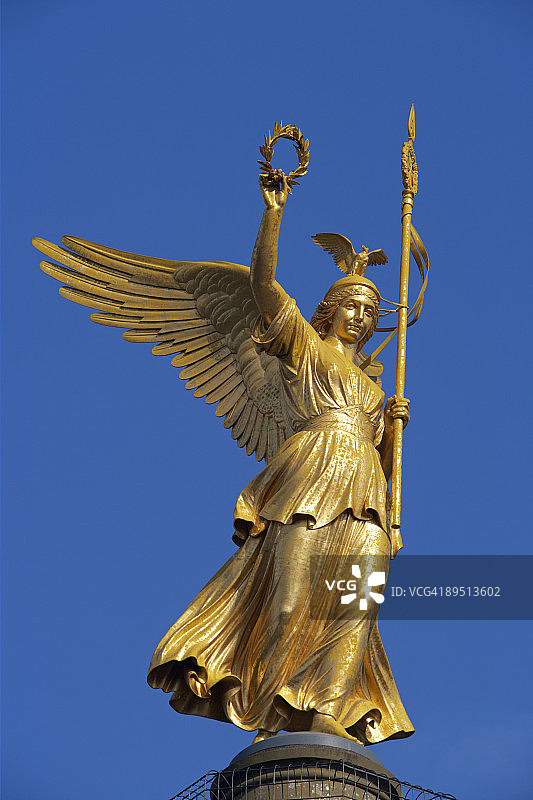 柏林胜利柱上的胜利女神图片素材