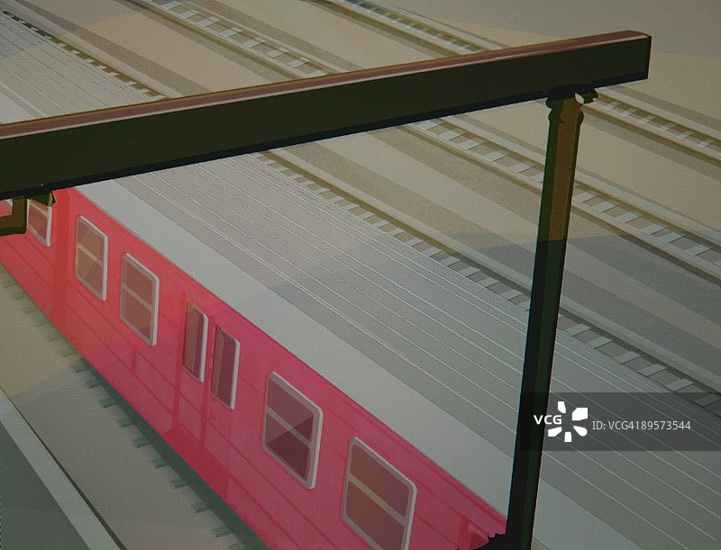 火车轨迹图片素材