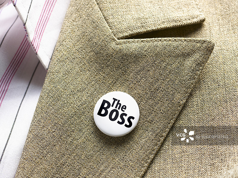 “老板”胸章图片素材