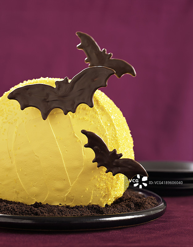 万圣节蝙蝠和月饼图片素材