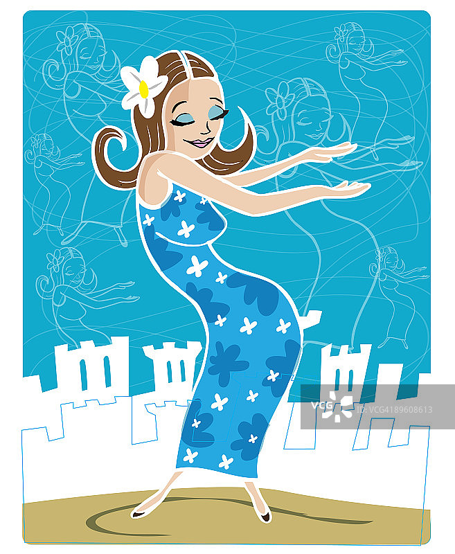 艾伯林女士的罩衫图片素材