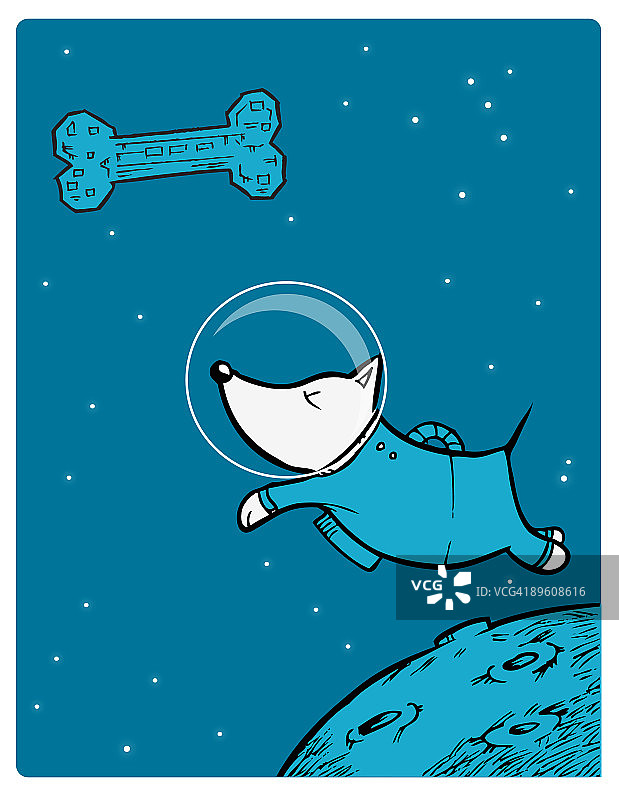 太空小狗图片素材