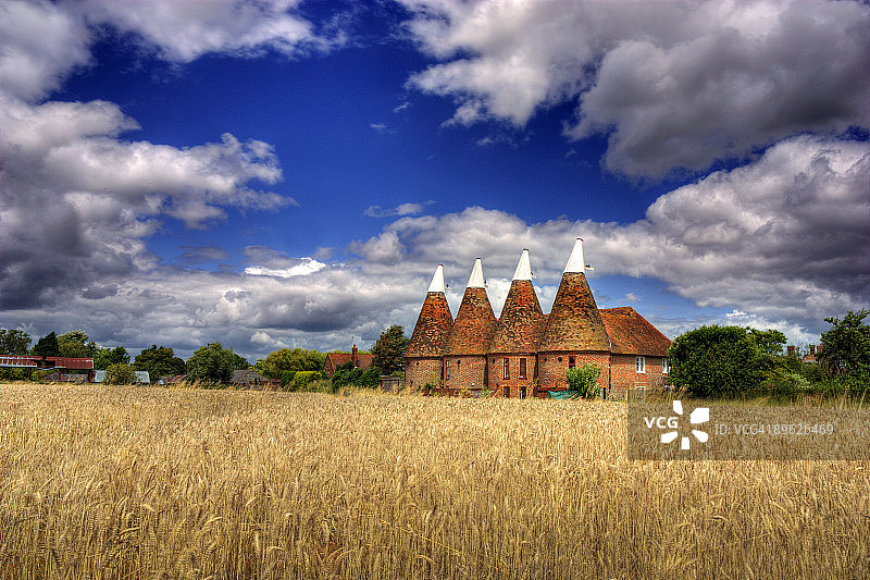 伊克汉姆啤酒花烘房图片素材