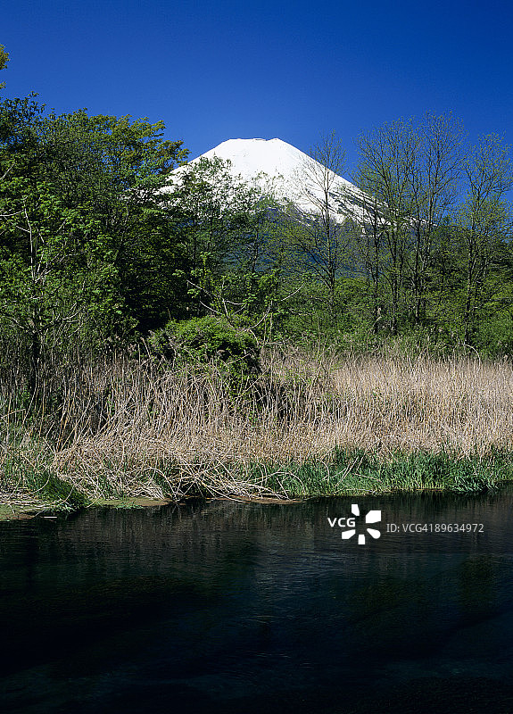 富士山与水图片素材