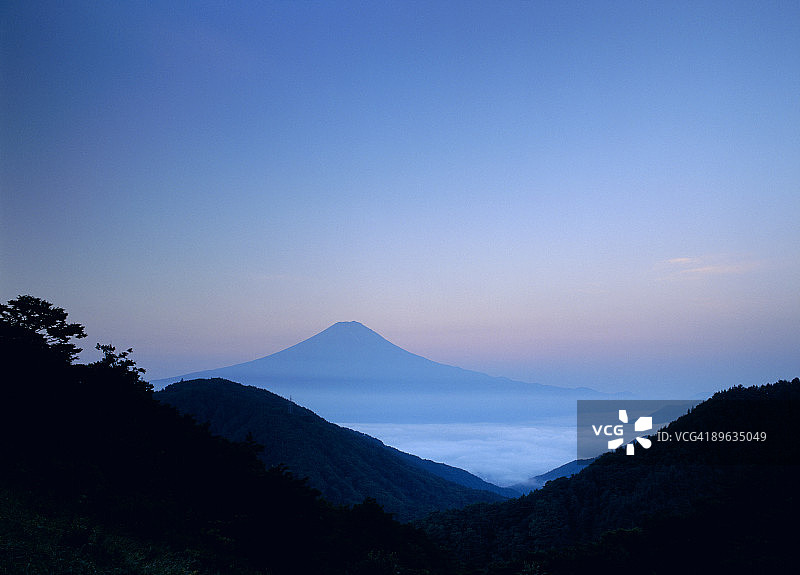 富士山黎明景色图片素材