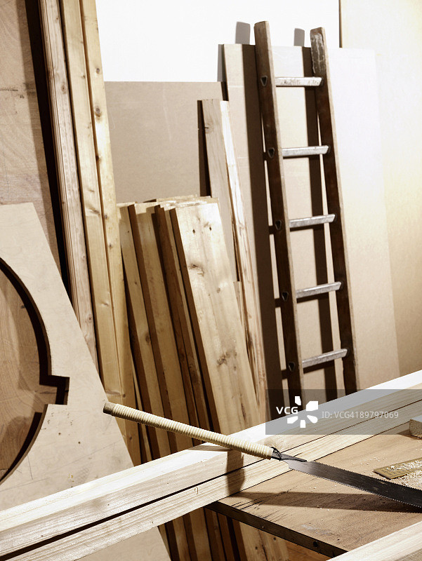 工作台和木板图片素材