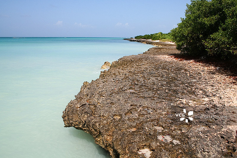 阿鲁巴鹰海滩海岸风光图片素材
