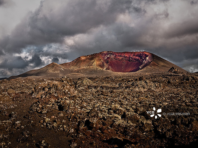 火山景观图片素材