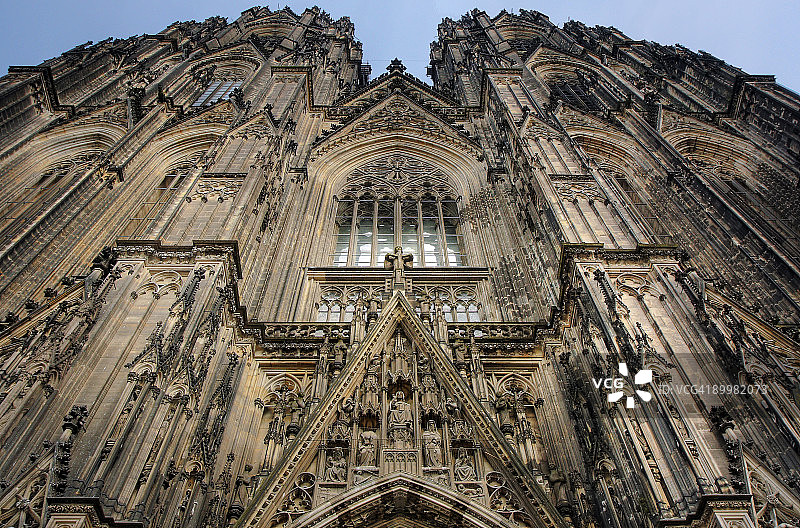 科隆大教堂的立面图片素材