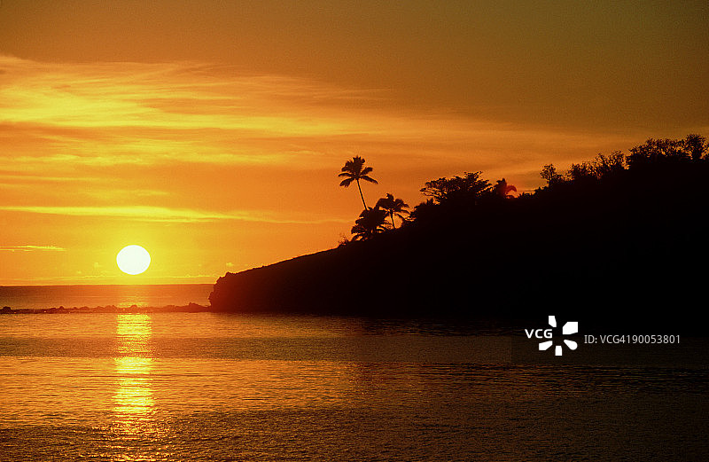 斐济贝卡岛日出图片素材