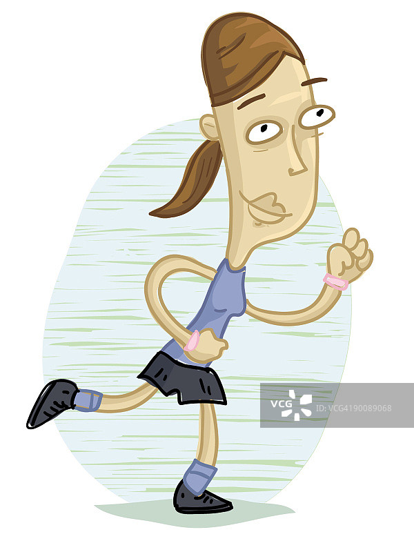 慢跑的女士图片素材