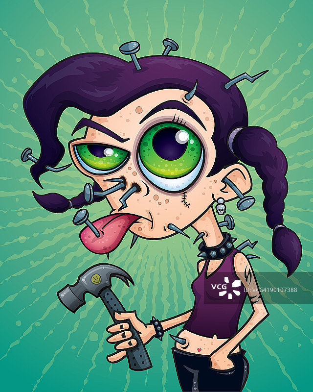 美甲少女图片素材