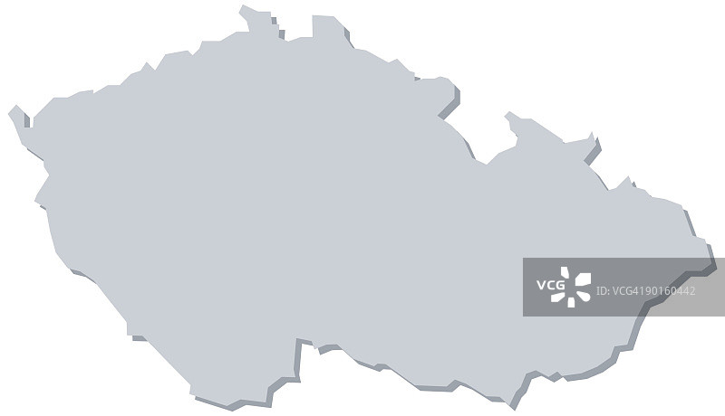 捷克共和国地图图片素材