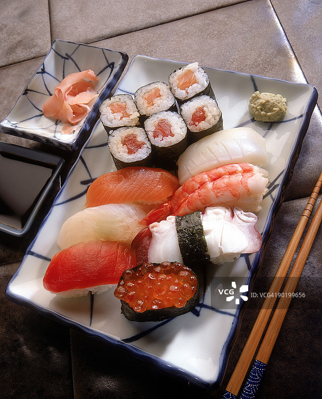 寿司拼盘图片素材