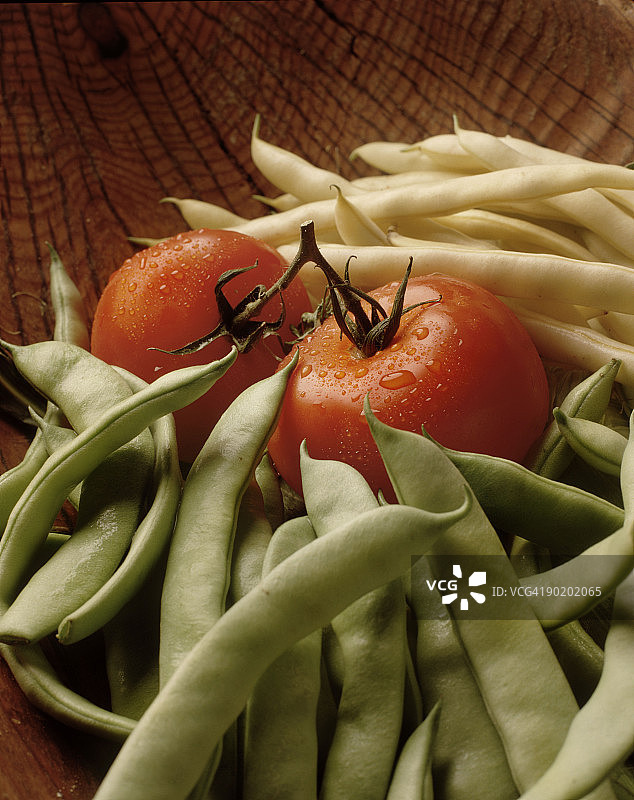 豆角和番茄图片素材