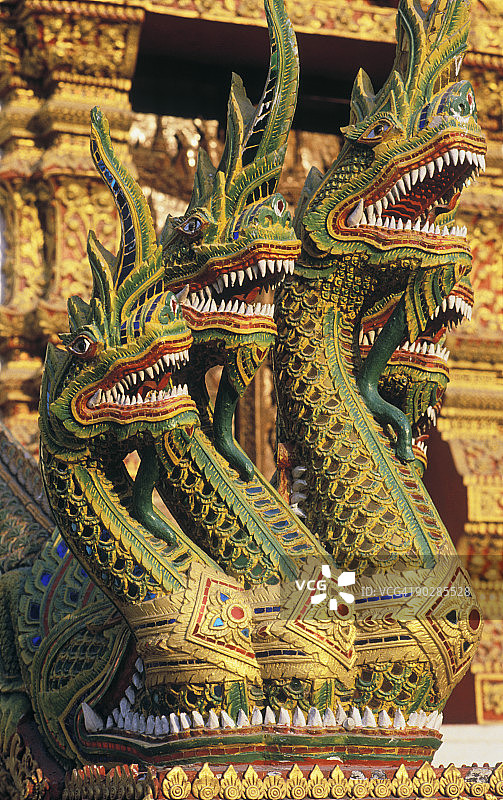 清迈的那加蛇王图片素材