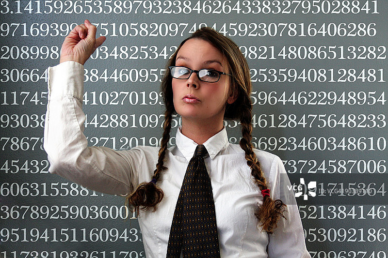 打领带的女人教π图片素材