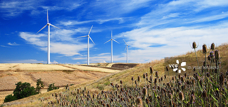康登风力发电场图片素材
