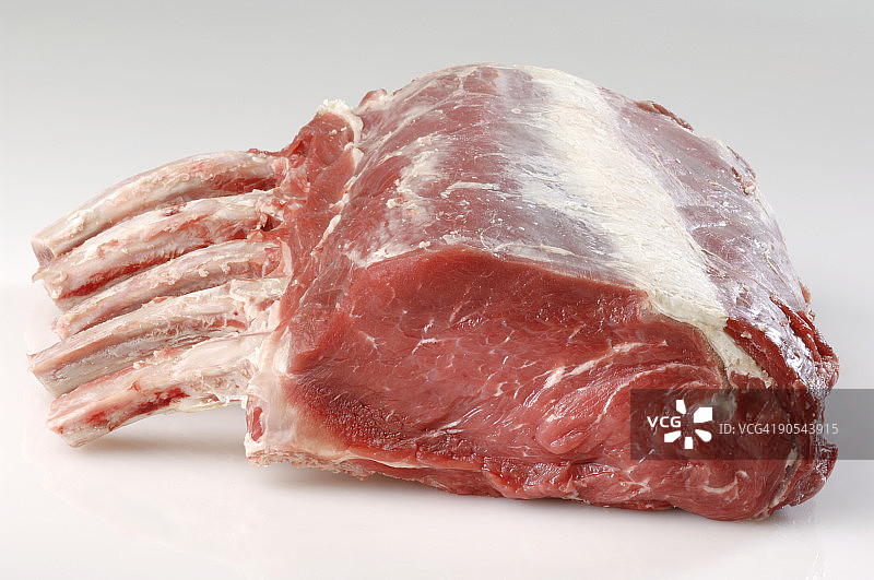 带骨牛肉前肋特写图片素材