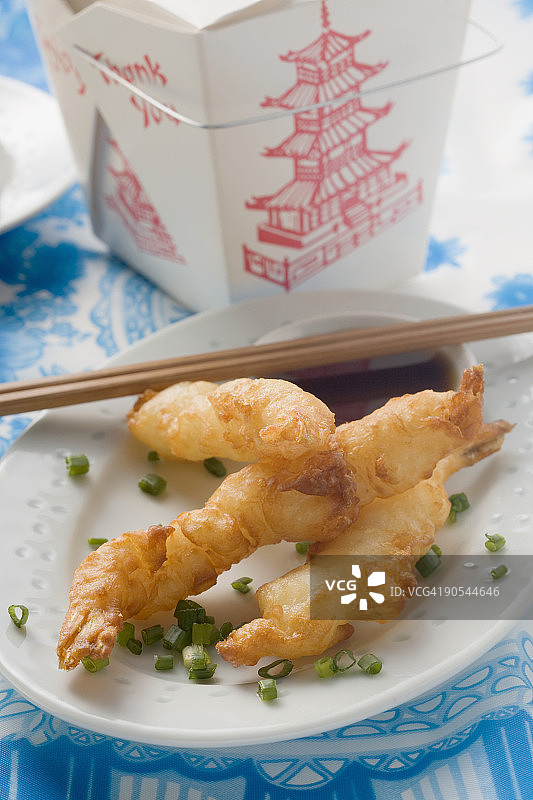 酱油炸虾仁（特写）图片素材
