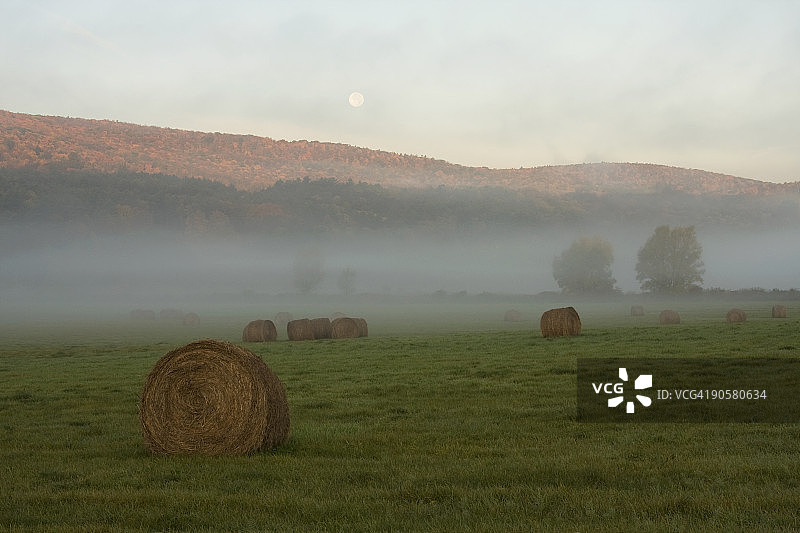 秋天的早晨图片素材