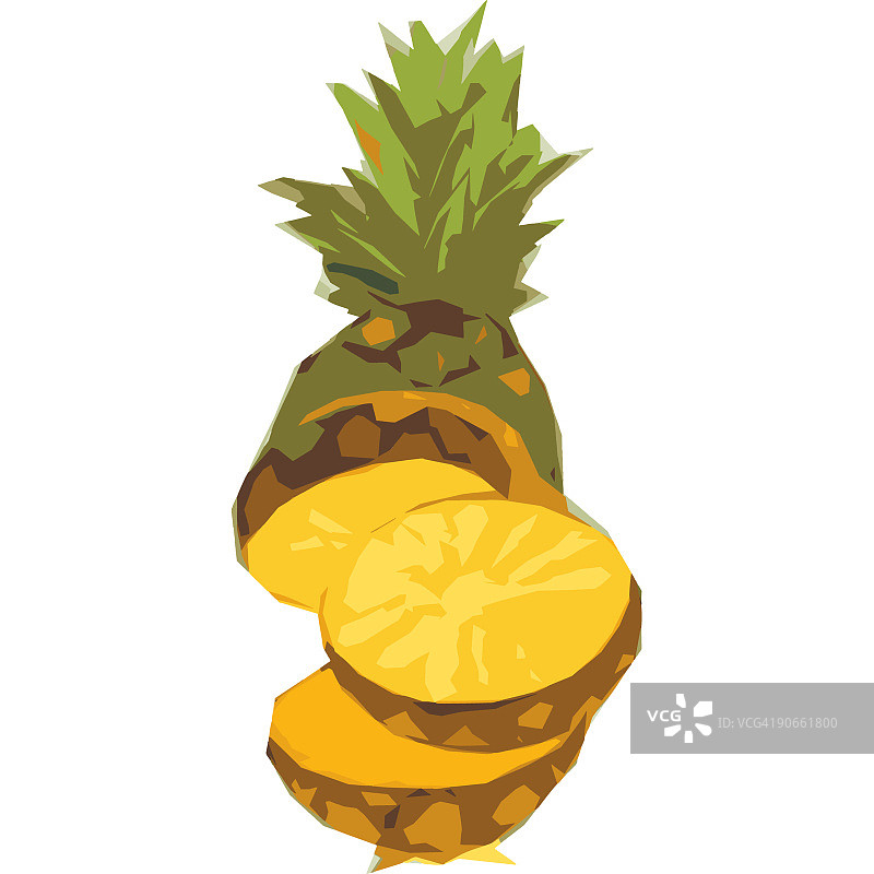 菠萝切片图片素材