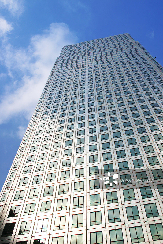 伦敦码头区金丝雀码头塔楼图片素材