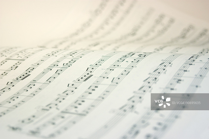 黑白乐谱音乐书图片素材