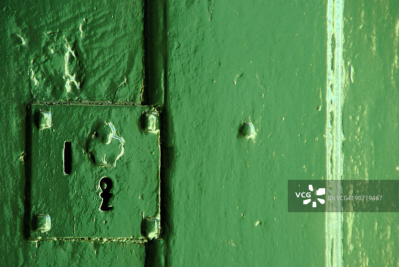 绿色的门图片素材