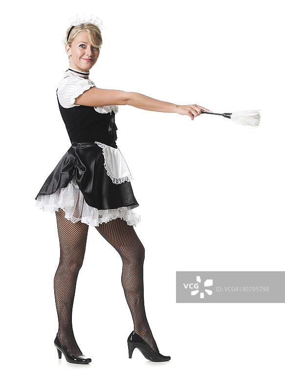 法国女保洁员图片素材